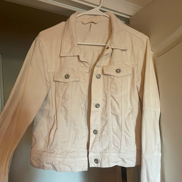 Free People denim jacket size XS cream